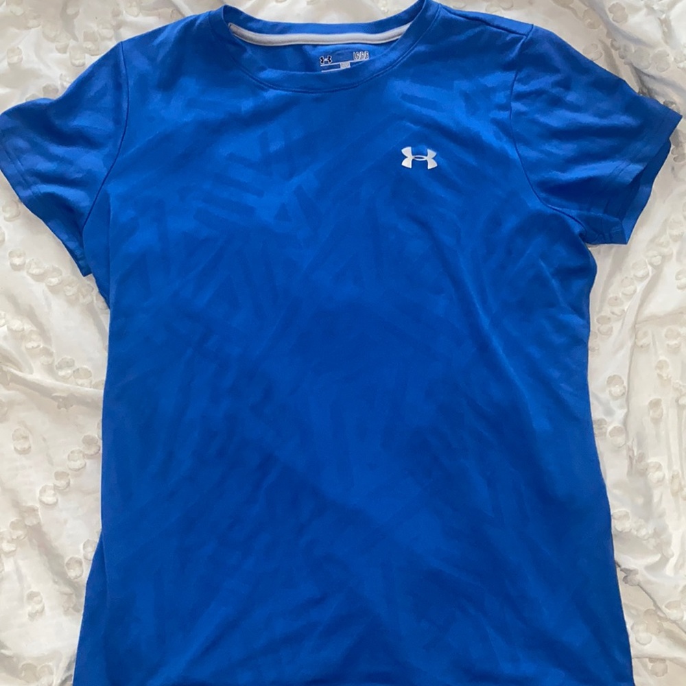 Under armor blue shirt sleeve
